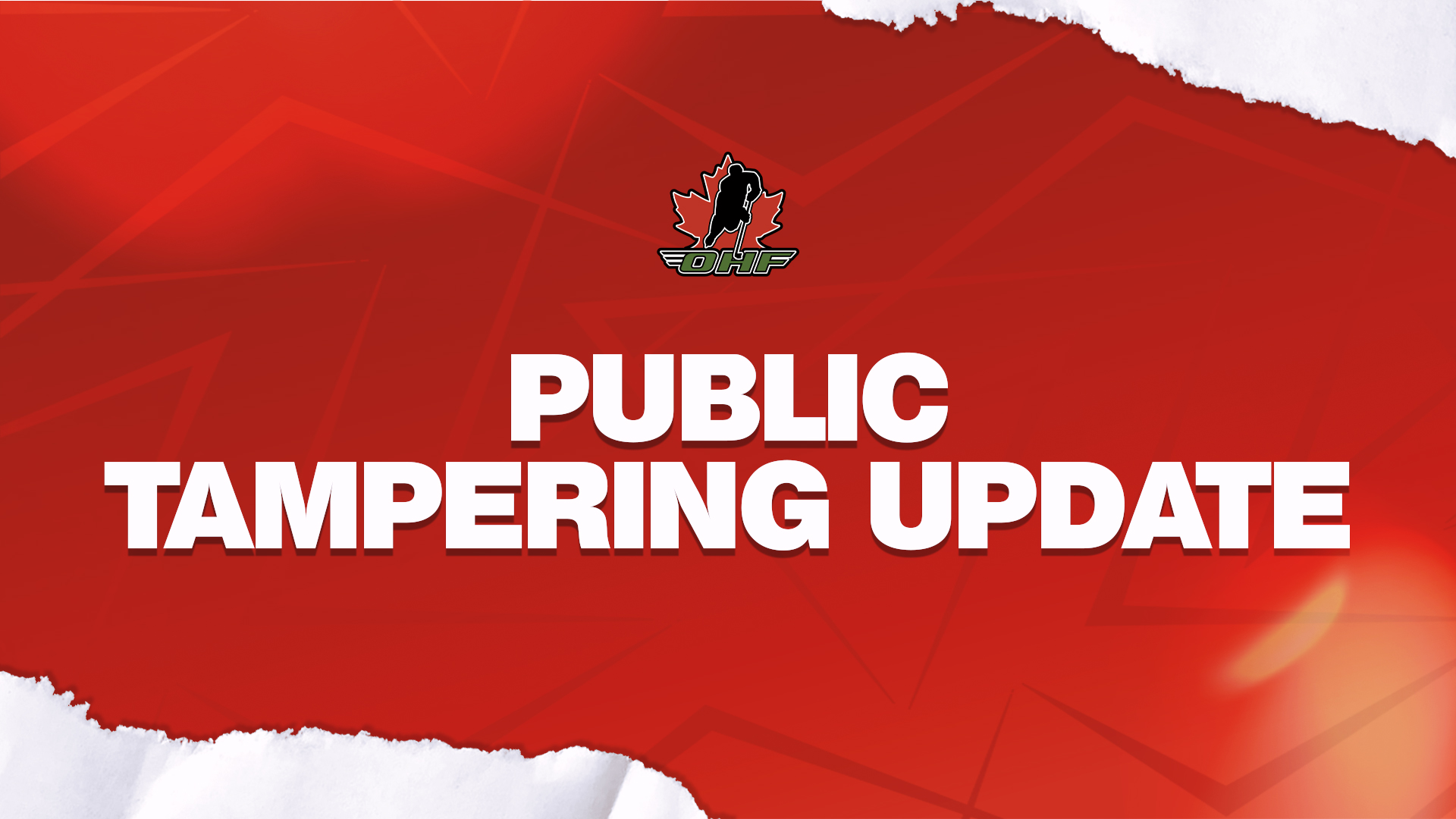 OHF Issues Public Update on Tampering Allegations and Consequences