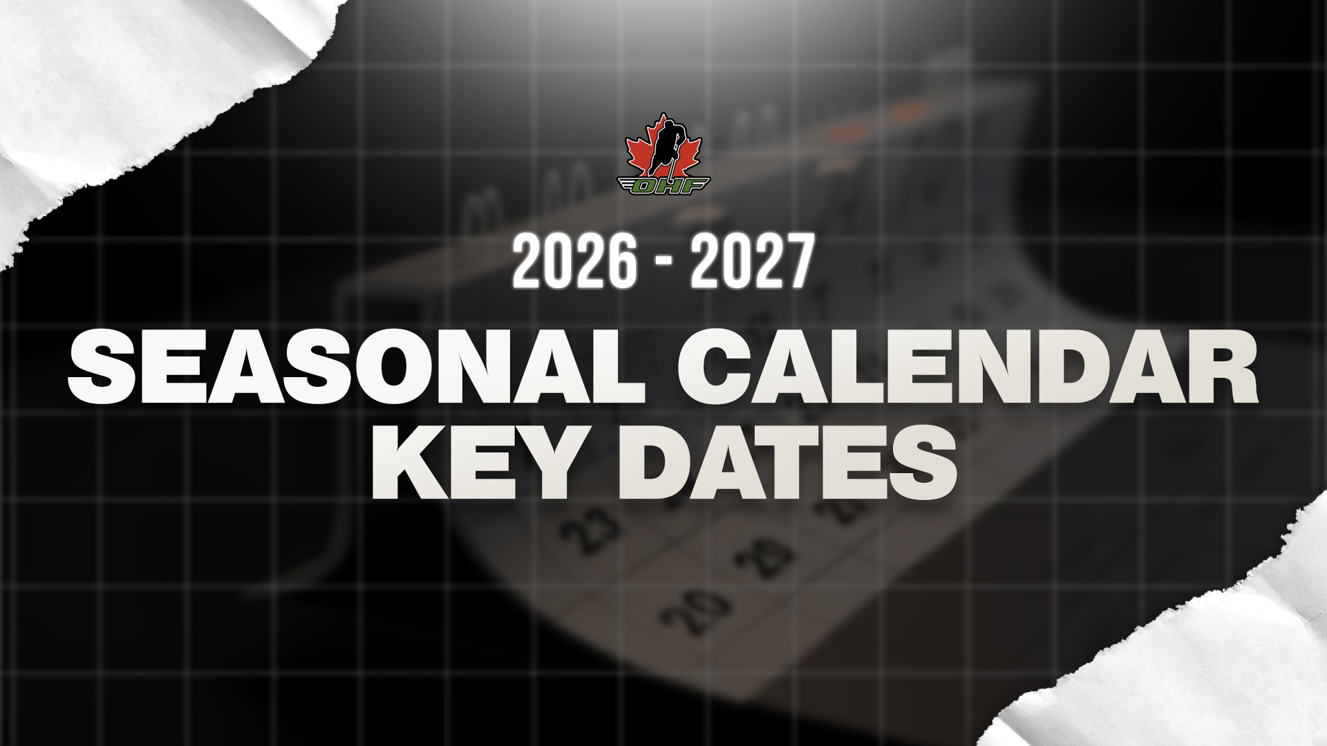 2026 - 2027 Seasonal Calendar Key Dates