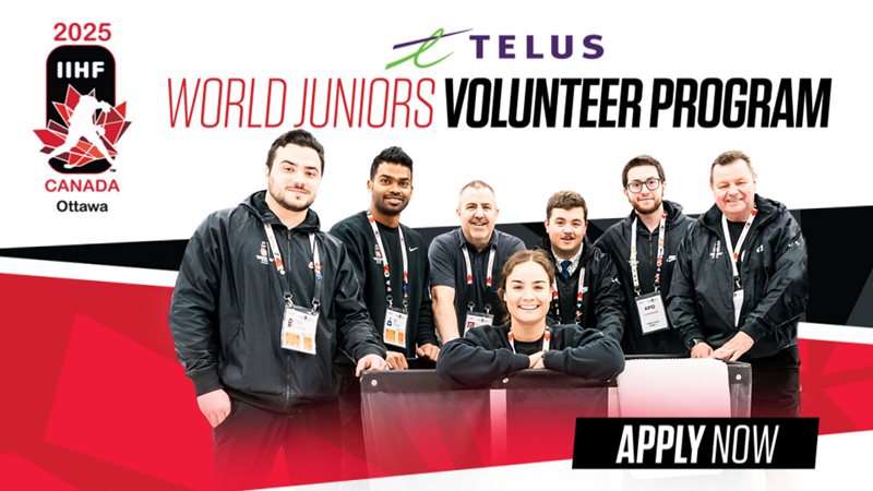 Join the TELUS IIHF World Junior Volunteer Program