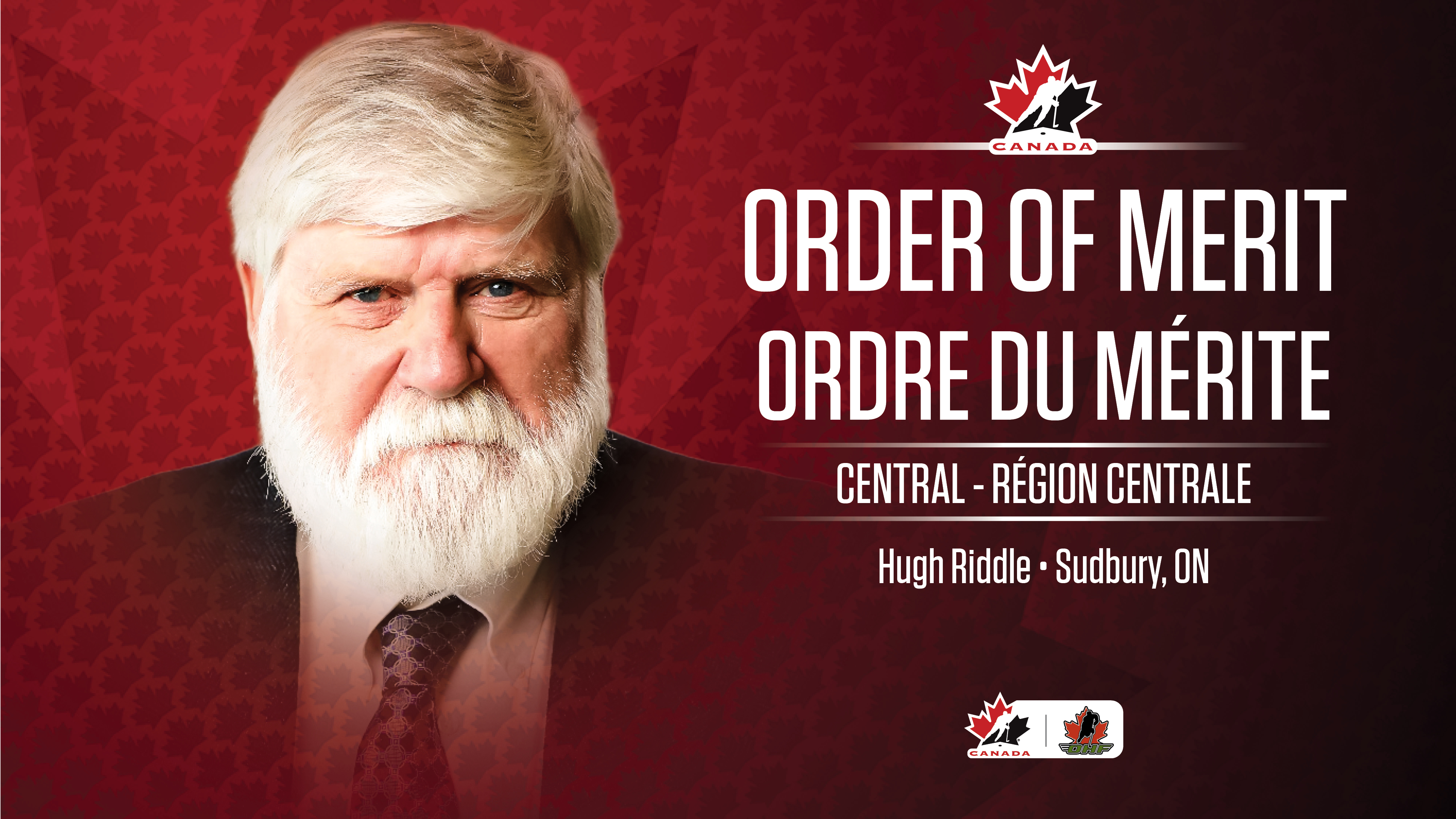 Hugh Riddle Recognized with Hockey Canada's Order of Merit (Central)